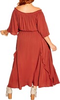 Thumbnail for your product : City Chic Angel Off the Shoulder Dress