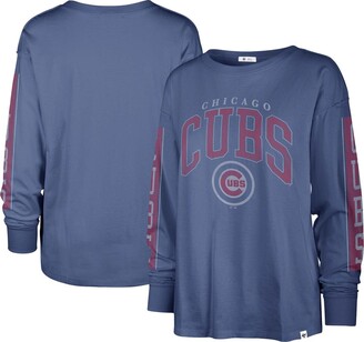 Chicago Cubs Wrigleyville CUB STYLE Large Gray Men's T-Shirt  Cotton/Poly Blend