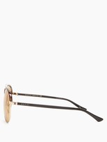 Thumbnail for your product : Gucci Aviator Acetate And Metal Sunglasses - Brown