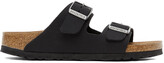 Thumbnail for your product : Birkenstock Black Birkibuc Narrow Arizona Sandals