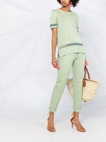 Thumbnail for your product : Etro High-Rise Cropped Slim-Fit Trousers