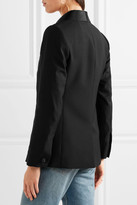 Thumbnail for your product : J.Crew Hugh Satin-trimmed Wool Blazer - Black