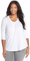 Thumbnail for your product : Sejour Plus Size Women's Three-Quarter Sleeve Tee