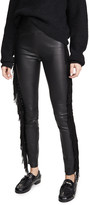 Thumbnail for your product : Sprwmn Ankle Pants with Suede Fringe