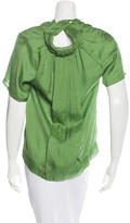 Thumbnail for your product : RED Valentino Silk Short Sleeve Top