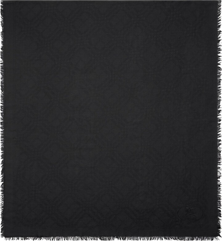 Burberry Wool-Silk Wide Check Scarf