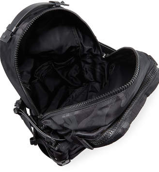 Valentino Men's Zip-Around Camouflage Buckle Backpack