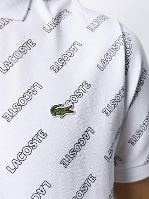 Lacoste Live Logo Print Polo Shirt
