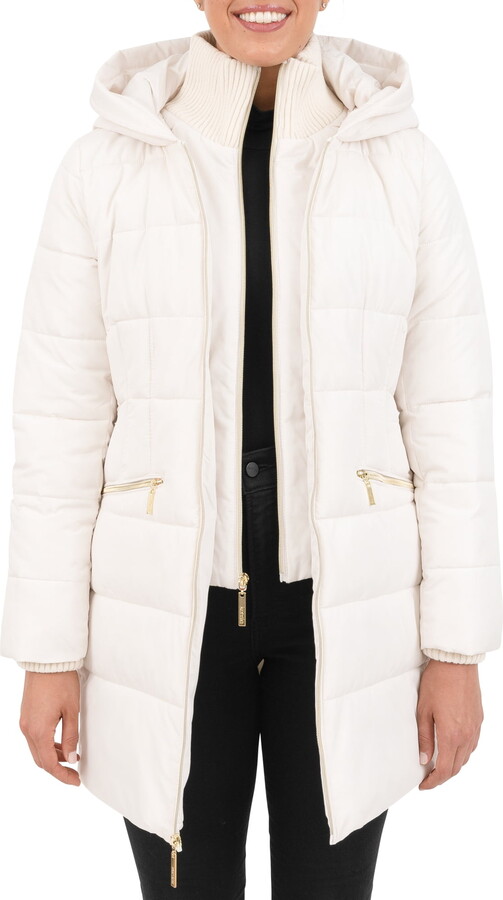 Kensie Women’s Faux Down Long Coat