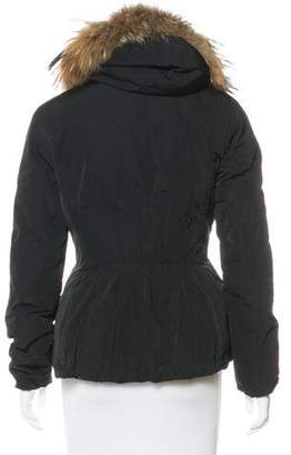 Moncler Ayrolle Fur-Trimmed Jacket