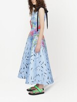 Thumbnail for your product : Christopher Kane Floral-Print Satin Dress