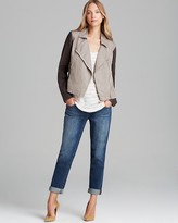 Thumbnail for your product : Eileen Fisher Linen Color Block Jacket