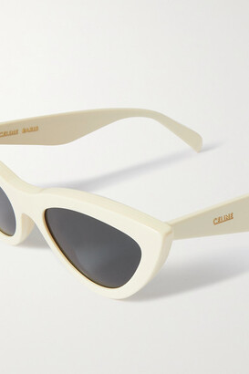 Celine Cat-eye Acetate Sunglasses - Ivory