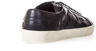 Saint Laurent Signature Court Classic Sl/06 California Sneakers In Distressed Leather