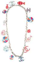 Thumbnail for your product : Chanel Multicolor Resin CC, Fish & Beach Ball Charm Necklace