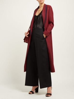 Giuliva Heritage Collection Josephine Double-breasted Wool Coat - Burgundy