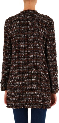 Dolce & Gabbana Tweed Coat With Horn Buttons