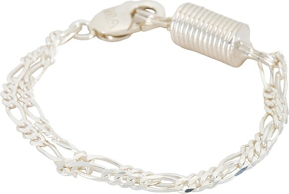 Martine Ali Figaro Spring Bracelet in Metallic Silver
