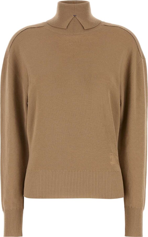 Burberry Camel Wool Sweater