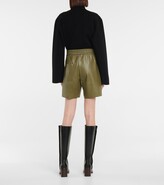 Thumbnail for your product : Deveaux Brooke faux leather shorts