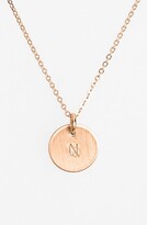 Thumbnail for your product : Nashelle 14k-Rose Gold Fill Initial Mini Disc Necklace