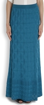 Thumbnail for your product : M Missoni Turquoise wool blend maxi skirt