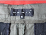 Thumbnail for your product : Barbara Bui Khaki Cotton Trousers