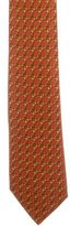 Thumbnail for your product : Hermes Equestrian Print Silk Tie