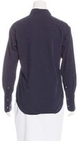 Thumbnail for your product : Nili Lotan Collared Long Sleeve Top