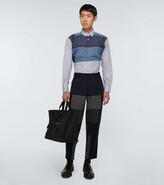 Thumbnail for your product : Comme des Garçons Shirt Long-sleeved cotton patchwork shirt
