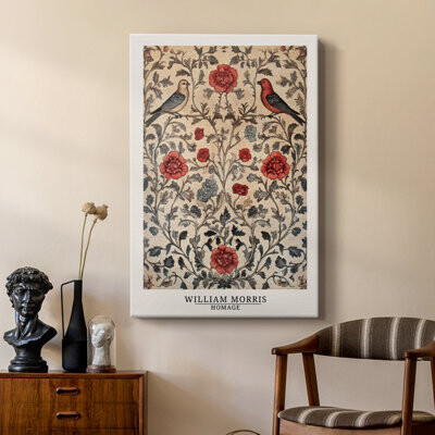 Alcott Hill WM MORRIS Series CCXV -Custom Wrapped Gallery Cavas