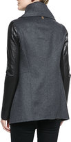Thumbnail for your product : Mackage Vane Leather-Sleeve Jacket