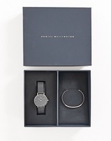 Thumbnail for your product : Daniel Wellington Petite Ashfield mesh watch and bracelet gift set