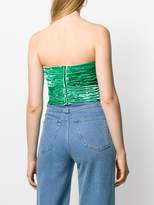 Thumbnail for your product : ATTICO strapless cropped top
