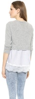Thumbnail for your product : Clu Contrast Back Pullover