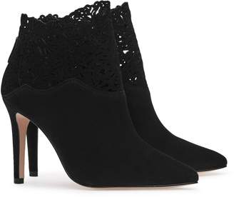 Reiss Peyton Laser-Cut Ankle Boots