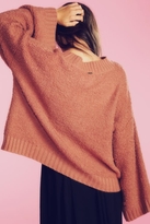 Thumbnail for your product : Wildfox Couture Teddy Girl Chunky Oversized Sweater in Pudding Cup