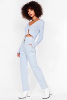 Thumbnail for your product : Nasty Gal Womens High Waisted Corset Mom Jeans - Blue - 12