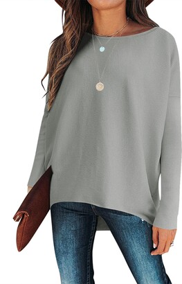 Oplxuo Women's Fall Tunic Tops Solid Long Sleeve Shirts Loose Fitted Blouse  Tshirts Lightweight Pullover Beige : : Clothing, Shoes &  Accessories