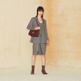 Thumbnail for your product : Burberry Asymmetric Technical Wool Corset Dress