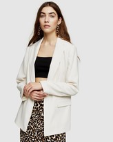 Thumbnail for your product : Topshop Women's White Blazers - Crepe Blazer - Size 16 at The Iconic