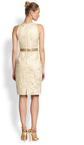 Thumbnail for your product : Carmen Marc Valvo Sleeveless Jacquard Peplum Dress