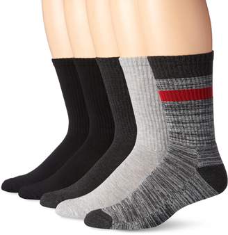 Hanes Men's 5-Pack Dress Casual Crew Half Cushion Socks