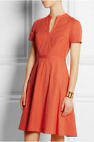 Thumbnail for your product : Tory Burch Brooke stretch-cotton poplin dress