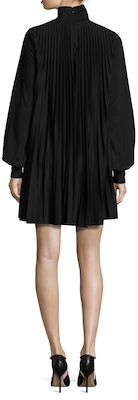 Tracy Reese Pleated Turtleneck Shift Dress