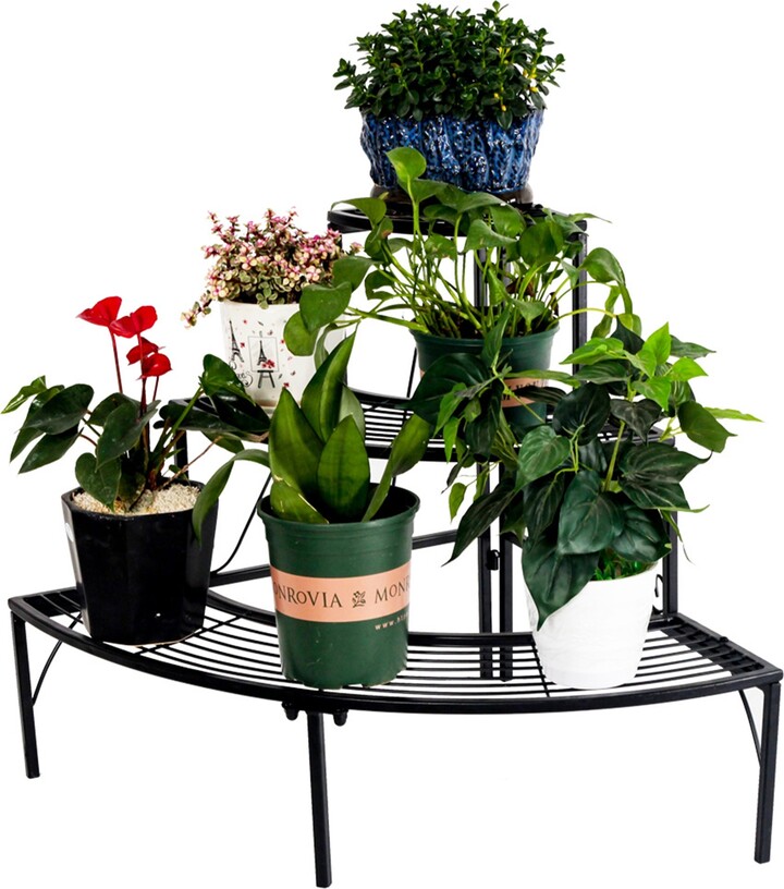 BESTCOSTY 3 Tier Plant Corner Shelf Plant Stand Outdoor ShopStyle