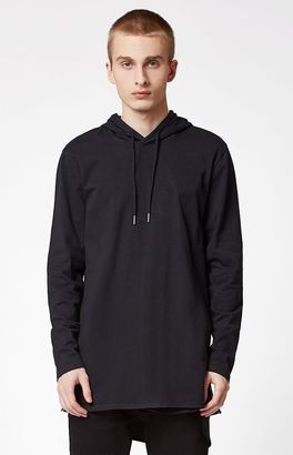 PacSun Lost Hooded Zipper Long Sleeve T-Shirt