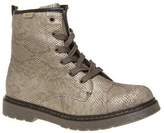 Thumbnail for your product : Xti New Girls Metallic Gold 55256 Pu Boots Ankle Lace Up Zip