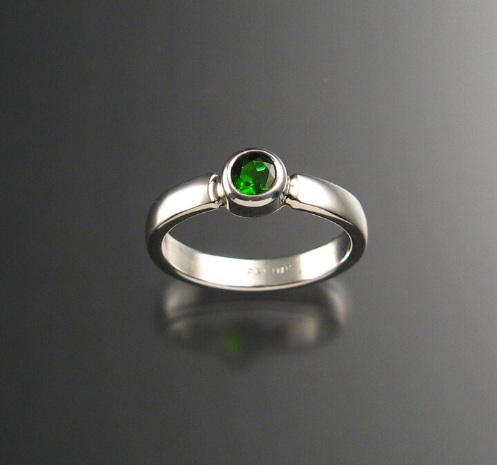 Etsy Chrome Diopside Ring Sterling Silver Made To Order in Your