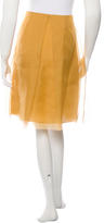 Thumbnail for your product : Vera Wang Silk Midi Skirt